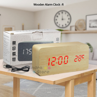 Wooden Alarm Clock : R